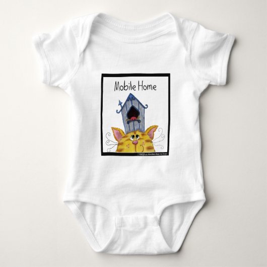 Kat en vogelhuis Mobiel huis Romper (Voorkant)