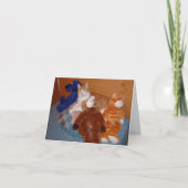 Kat en vrienden Valentijnsdag kaart (Voorkant)