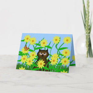 Kat en vriendenkaart kaart