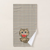 kat en watermeloenen bad handdoek (Handdoek)