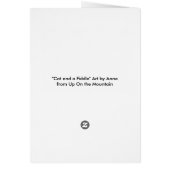 Kat en Wenskaart (Achterkant)