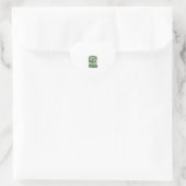 Kat En Wiet Retro Gravure T-Shirt Ontwerp_1 Hart Sticker (Tas)