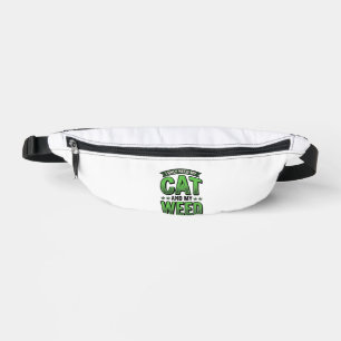Kat En Wiet Retro Gravure T-Shirt Ontwerp_1 Heuptasje