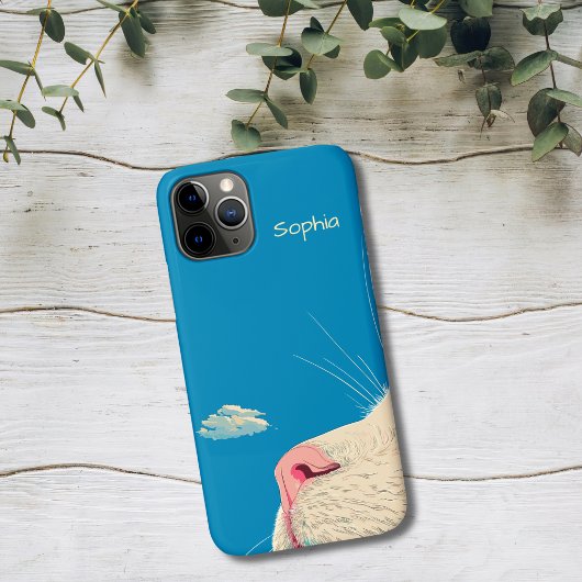 Kat en wolk Case-Mate iPhone case