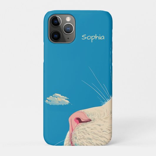 Kat en wolk Case-Mate iPhone case (Achterkant)