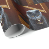 Kat en zeepbel cadeaupapier (Rol Hoek)