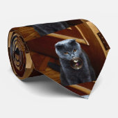 Kat en zeepbel stropdas (Opgerold)