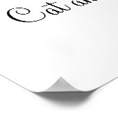 Kat en zijn gedachten poster (Hoek)