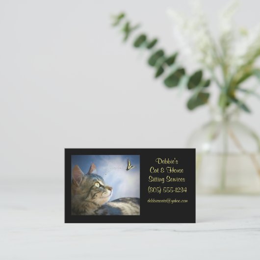 Kat- en zitplaatsen Visitekaartjes (Staand voorkant)