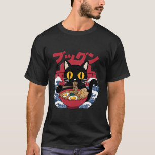 Kat Eten Ramen Japanse noedels Ramen Kat T-shirt