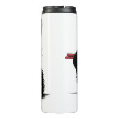 Kat Eten Ramen Noodles Grappig Thermosbeker (Achterkant)