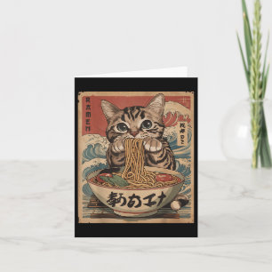 Kat Eten Ramen Noodles Kawaii Anime Manga Japans Kaart