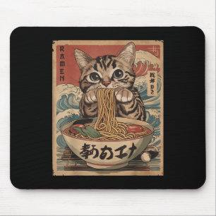 Kat Eten Ramen Noodles Kawaii Anime Manga Japans Muismat