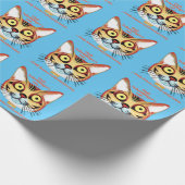 Kat-existentiële crisis van Schrodinger Cadeaupapier (Hoek)