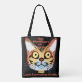 Kat-existentiële crisis van Schrodinger Tote Bag (Achterkant)