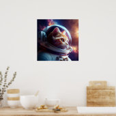 kat exotische ruimte poster (Keuken)