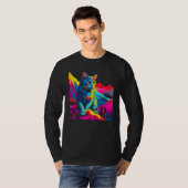 Kat Explorer Pop Art T-shirt (Voorkant volledig)