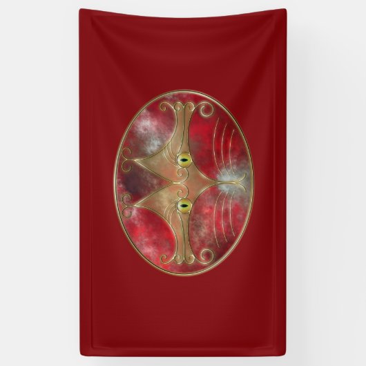 Kat-Eyes-banner Spandoek (Verticaal)