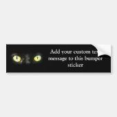 Kat Eyes, Black and Yellow Stare Bumpersticker (Voorkant)