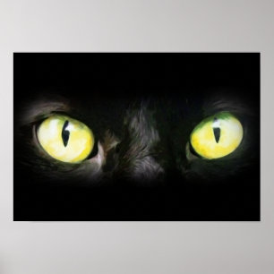 Kat Eyes, Black and Yellow Stare Poster