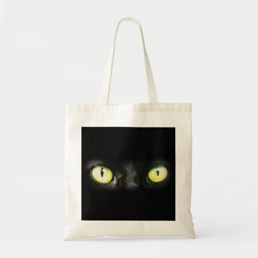 Kat Eyes, Black and Yellow Stare Tote Bag (Voorkant)