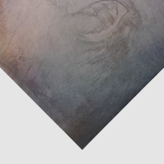 Kat Eyes blauw Paars ontkoppelingspatroon Tissuepapier (Detail)