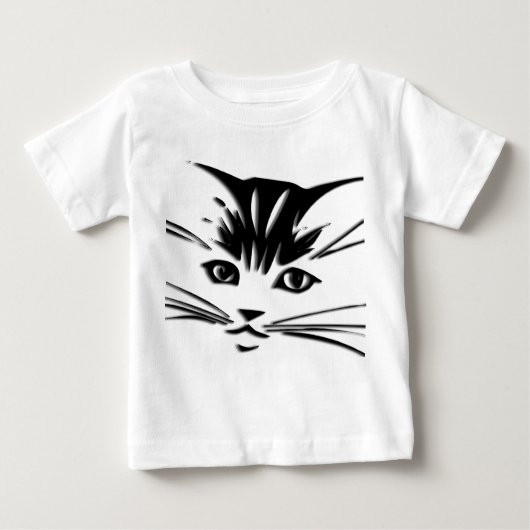 Kat Face Baby T Shirt (Voorkant)