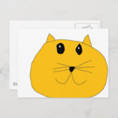 Kat Face Briefkaart (Voorkant / Achterkant)