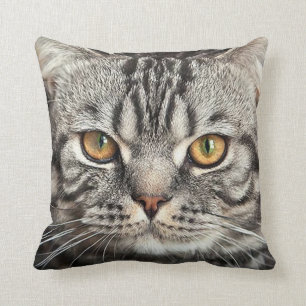 Kat Face Closeup Pillow Kussen