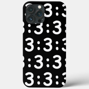 Kat Face Emoticon: 3 Hoesje-Mate iPhone Case