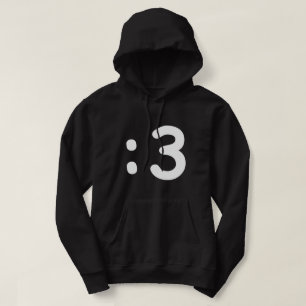 Kat Face Emoticon: 3 Hoodie