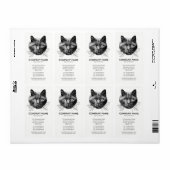 Kat Face Etiket (Full Sheet)