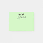 Kat Face Green Eyes Whiskers Post-it® Notes (Voorkant)