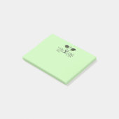 Kat Face Green Eyes Whiskers Post-it® Notes (Schuin)