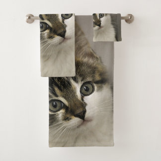 Kat-face-handdoekset Bad Handdoek