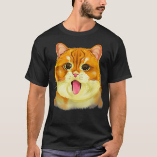 Kat Face Happy Meowentine's Day Funny Valentijn' T-shirt