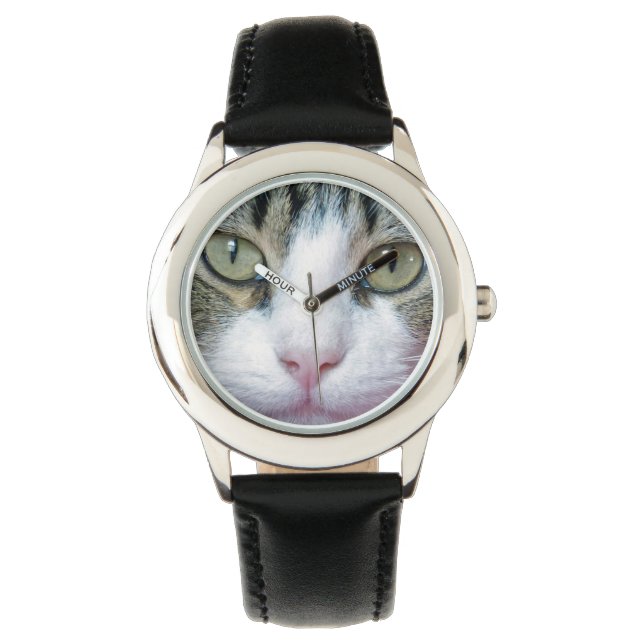 Kat Face Horloge (Voorkant)