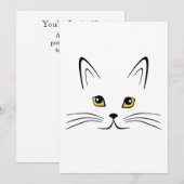 Kat Face Kaart (Voorkant / Achterkant)