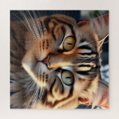 Kat Face Legpuzzel (Horizontaal)