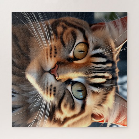 Kat Face Legpuzzel (Horizontaal)