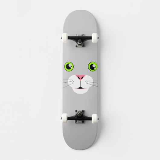 Kat Face Persoonlijk Skateboard (Voorkant)