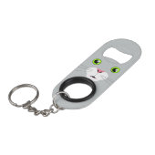 Kat Face Sleutelhanger Flessenopener (Voorkant Gekanteld)