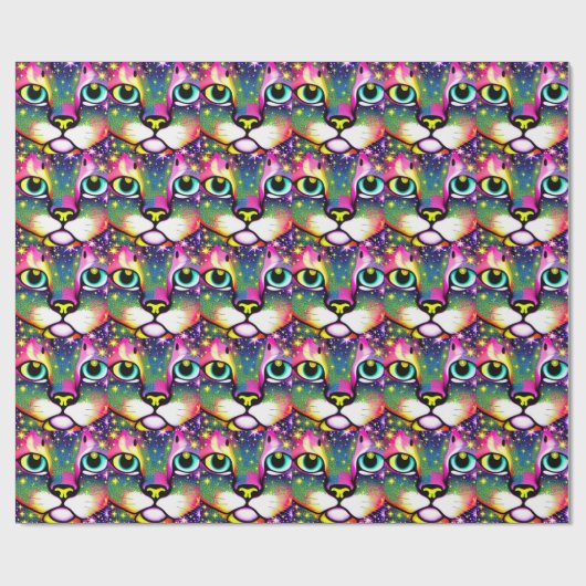 Kat Face sluit Pop kunst af Cadeaupapier (Vlak)