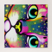 Kat Face sluit Pop kunst af Legpuzzel (Horizontaal)