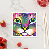 Kat Face sluit Pop kunst af Servet (Insitu)