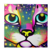 Kat Face sluit Pop kunst af Tegeltje (Voorkant)