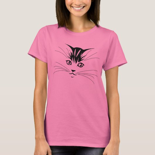 Kat Face T-shirt (Voorkant)