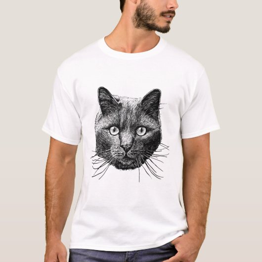 Kat Face T-shirt (Voorkant)