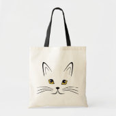 Kat Face Tote Bag (Voorkant)