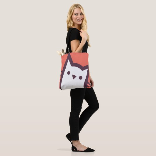 Kat Face Tote Bag (Op model)